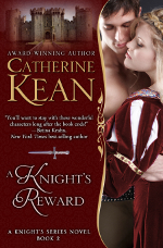 Medieval romance novel cover for A Knight's Reward by Catherine Kean