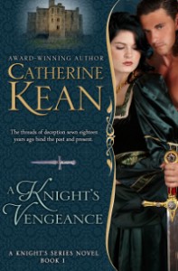 Medieval romance novel cover for A Knight's Vengeance by Catherine Kean