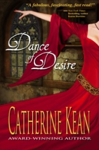Medieval romance novel cover for Dance of Desire by Catherine Kean