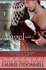Romance novel cover for The Angel and the Prince - a Medieval Romance